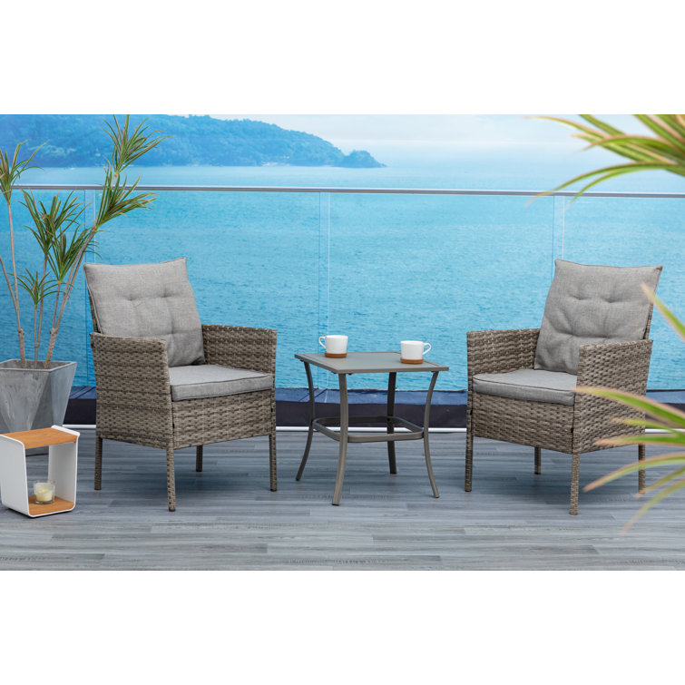 Rosalind Wheeler 2 Sitzer Lounge Set Buchan Aus Polyrattan Wayfair De